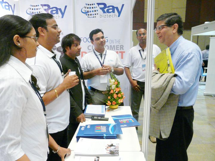 Raybiztech MD Ajay Ray at a luncheon for India's NASSCOM delegation
